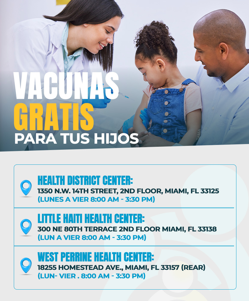 Doctora administra vacunas gratis a niña para el regreso a clases en la Florida